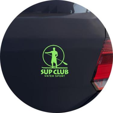 Imagem de Adesivo de Carro Stand Up Prancha Sup - Cor Verde - Melhor Adesivo, Ve