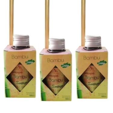 Imagem de 3 Aromatizador Ambiente Vareta Difusor Cheiroso Perfume Casa 100ml Odo