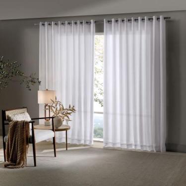 Imagem de Cortina Duplex Genova 4,20x2,30m Branco - Bella Janela