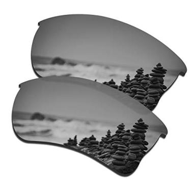 Imagem de SmartVLT Lentes de substituição polarizadas revestidas de titânio prata AR para óculos de sol Oakley Quarter Jacket OO9200