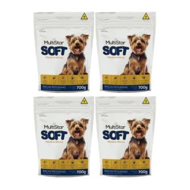 Imagem de Ração Macia Para Cães SOFT 700G Kit com 4 unidades