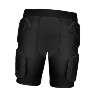 Imagem de Baoblaze Calças protetoras acolchoadas para futebol, faixa multifuncional resistente a impactos, shorts de compressão, equipamento de proteção para softball, S