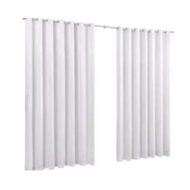 Imagem de Cortina Taia 2,00 X 1,70 Microfibra Com Ilhos A Mais Barata - DJB Enxo