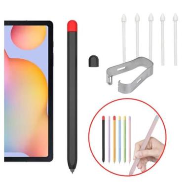 Imagem de Capa Protetora Para Caneta S-Pen S6 Lite + 5Uni Ponta Extra - Tech Kin