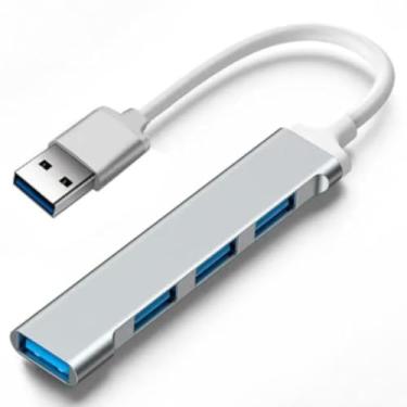 Imagem de Hub USB 3.0 4 Portas 5 Gbps de trasmissao de dados Notebook e Computador Extensor Expansor de porta USB Multiportas