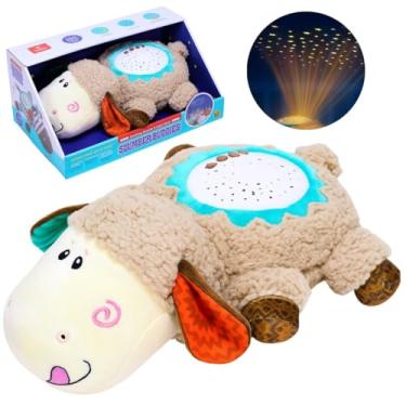 Imagem de Pelúcia Projetora Ovelhinha De Ninar Com Luz e Som - Castela