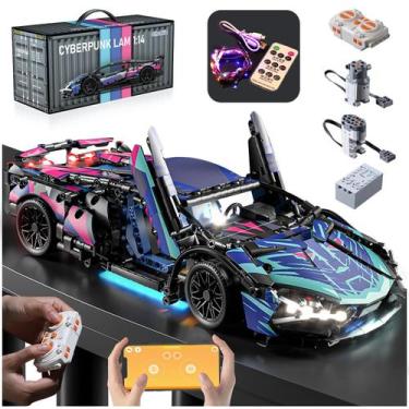 Imagem de Conjunto de blocos de construção Chodia Sport Race Car com controle re