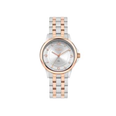 Imagem de Relógio Technos Boutique Prata E Rosê Feminino 2035Mxn/1K