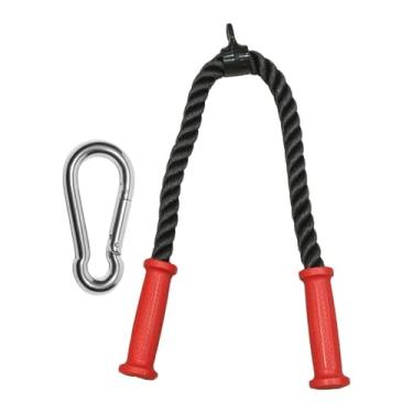 Imagem de KiBcsLic Corda para Tríceps com Cabo, Acessório para Exercícios de Tríceps em Casa com Corda Antiderrapante para Ombros, Ideal para Homens e Mulheres, 70cm