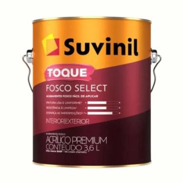 Imagem de Tinta Acrílica Toque Fosco Select 3.6L Branco Neve - Suvinil - 5084261