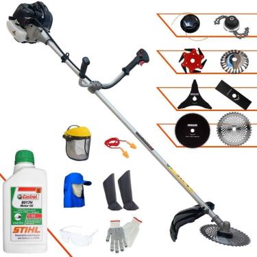 Imagem de Aparador Anmax Cg430b + 6 Facas + Escova + Epi + Óleo Stihl