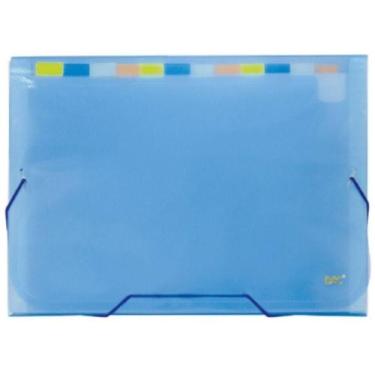 Imagem de Pasta Sanfonada 12 Divisórias A4 Azul Ref.6090pp-az Dac