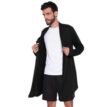 Imagem de Blazer Cardigan Longo Masculino Casaco Estiloso Fashion - Slim Fitness