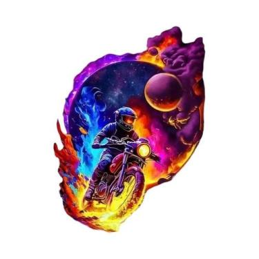 Imagem de Pôster De Arte De Parede Com Cena De Motocicleta Off-road No Deserto E