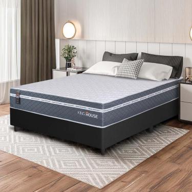 Imagem de Cama Box Cairo Molas Ensacadas Casal 138x188 King House