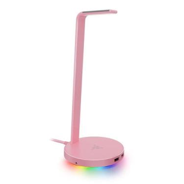 Imagem de Suporte para Headset Gamer Razer Station V2 Quartz Pink, Surround Soun