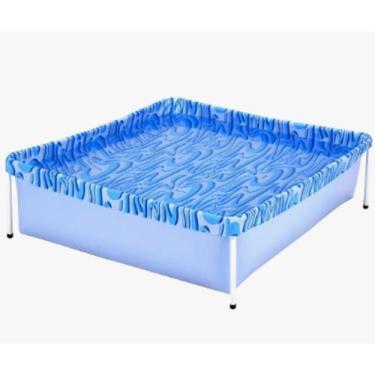 Imagem de Piscina Infantil Quadrada Estrutural Pvc 400 Litros - Mor