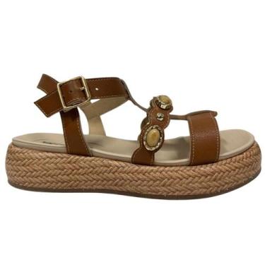 Imagem de Sandália piccadilly fivela ref: 459019 feminino, Mascavo, 36