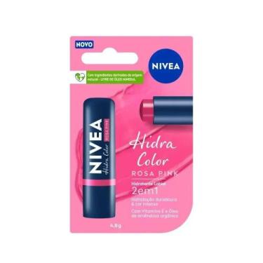 Imagem de Nivea Hidratante Labial Hidra Color Rosa Pink - 4,8g