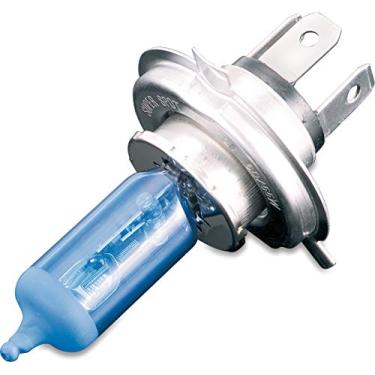 Imagem de Kuryakyn Iluminação de motocicleta 2205: Substituição 65/55 Watt H4 lâmpada de farol de halogêneo, super branca, pacote com 1