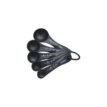 Imagem de Jogo de Colheres Medidoras Tramontina Bakery em ABS Grafite 5 Peças Tramontina