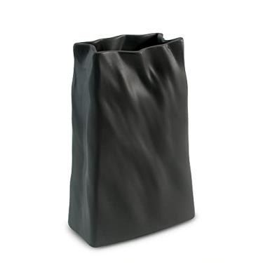 Imagem de Ceraflame Vaso de Cerâmica Kraft 22cm Grafite - Decor