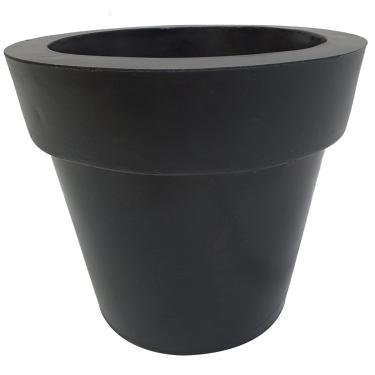 Imagem de Vaso de Planta Redondo Polietileno Decorativo Jardim 31x37 CORES: Preto