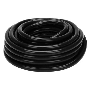Imagem de DERPIPR Tubo de silicone de grau alimentício – 1/10.2 cm ID x 3/20.3 cm OD Mangueira de silicone preto flexível de alta temperatura para fermentação caseira Punp Transfer 8 metros (8 m) de comprimento