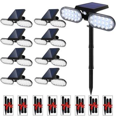 Imagem de Holofotes solares EMANER, sensor de movimento Dusk to Dawn, pacote com