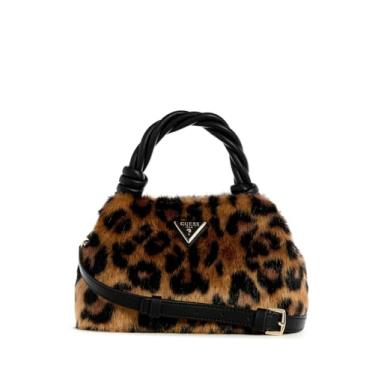 Imagem de GUESS Bolsa transversal Shaida com alça superior, leopardo