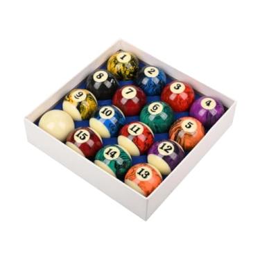 Imagem de harayaa Conjunto de 16 bolas de bilhar, bolas de resina lisas de 2,25 polegadas, acessórios profissionais para mesa de bilhar, para bar e sala de jogos.