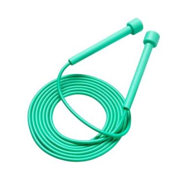 Imagem de Generic Corda de pular silenciosa e portátil para jogos escolares, piso de cimento, treinamento de resistência, homens e mulheres, Verde