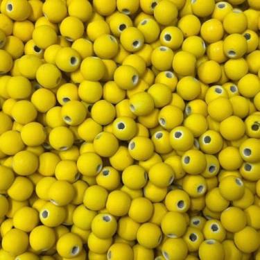 Imagem de Bola Emborrachada 6mm Leitosa 100g Amarelo