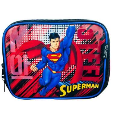 Imagem de Lancheira Térmica Escolar Infantil Super Man DC Universe, Preto