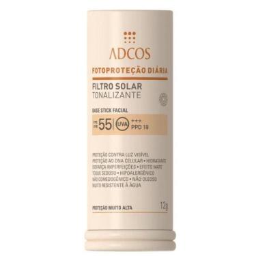 Imagem de Adcos Filtro Solar Tonalizante FPS 55 Base Stick Bronze 17g