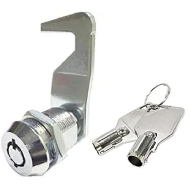 Imagem de Trava de substituição Homak Toolbox Lock Tubular Cam Lock 2 chaves por trava com tampa de 12 a 6 chaves (1,5 cm)