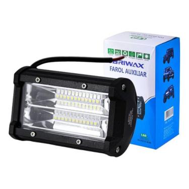Imagem de Farol Milha Auxiliar 24led 72w 9v60v Retangulo Offroad 6500k - Briwax