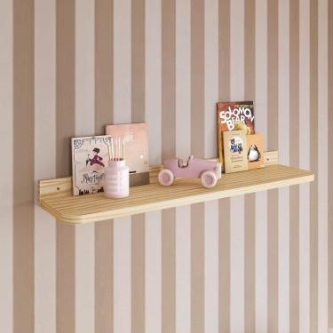 Imagem de Prateleira Decorativa 90cm Wave Casatema Natural