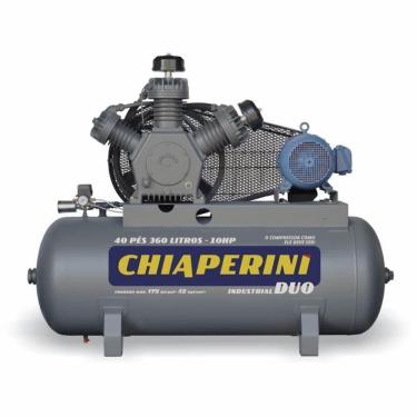 Imagem de Compressor De Ar A.pressão Duo Tri 10hp 360l Chiaperini