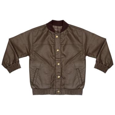 Imagem de Jaqueta Infantil Look Jeans Resinada Marrom - 03 - MARROM-Masculino