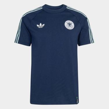 Imagem de Camiseta Seleção Alemanha Adidas Originals Masculina, Azul, M