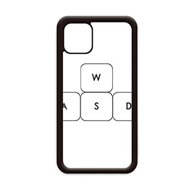 Imagem de Capa ASWD com símbolo de teclado para iPhone 12 Pro Max para Apple Mini Mobile Case Shell