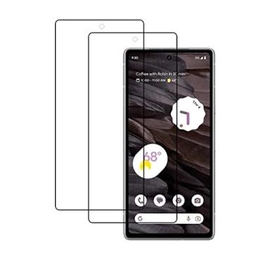 Imagem de UPONEW [Pacote com 2 protetores de tela de vidro temperado transparente HD sem bolhas para Google Pixel 7a 2023
