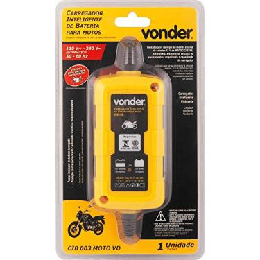 Imagem de Carregador Inteligente de Bateria Para Moto, 127 V~ - 220 V~, CIB 003, Vonder.