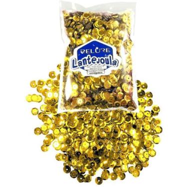Imagem de Lantejoula Metalizada Ouro N08 com 1000 Unidades - Honey