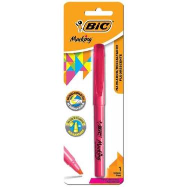Imagem de Caneta Marca Texto Marking Rosa - BIC