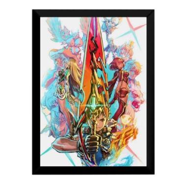 Imagem de Quadro Xenoblade Chronicles 2 Arte Game Poster Moldurado - Fanarte