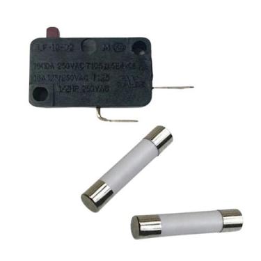 Imagem de Interruptor Chave Da Porta + 2 Fusível 20a Microondas Eletrolux Mef41 