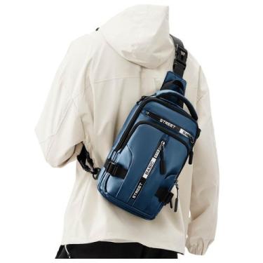 Imagem de Bolsa de Estilingue SEAFEW Leve e Impermeável - Nylon Azul
