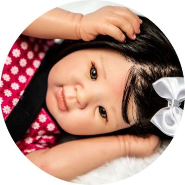 Imagem de Bebe Reborn Menina Super Realista Japinha Com Kimono